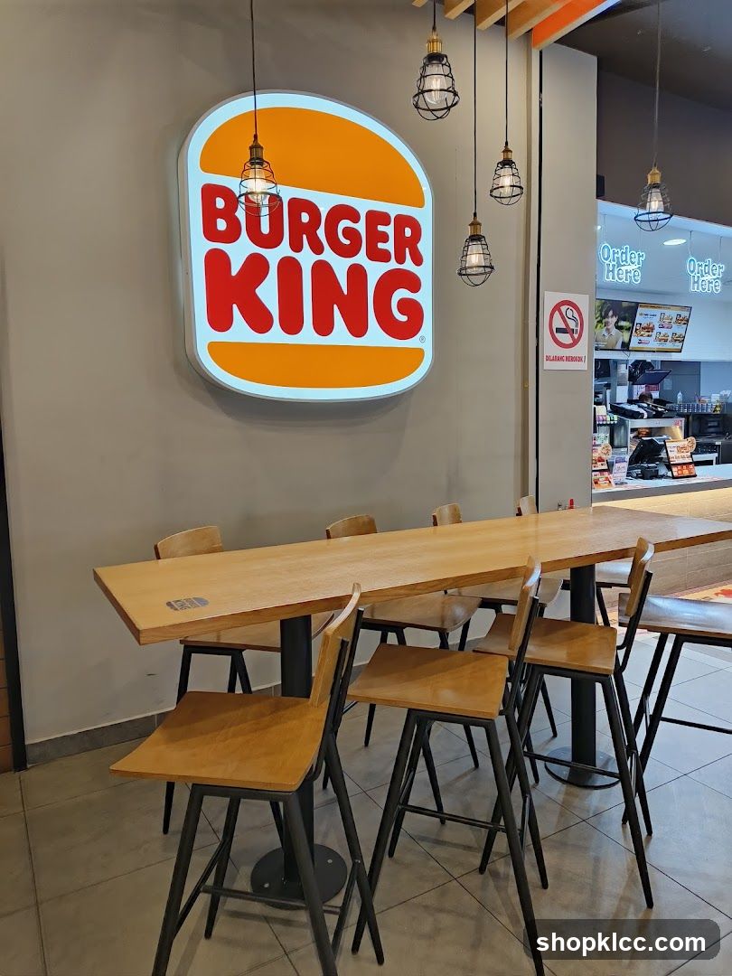 Burger King Interior Seating Area