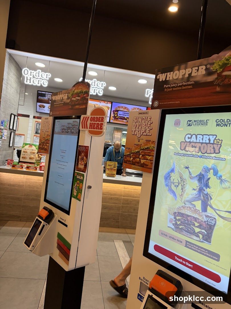 Burger Chain Self-Order Kiosk Area