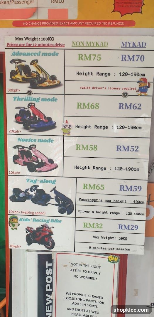 Go-Kart Pricing