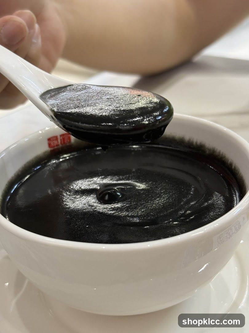 Black Soup in Bowl