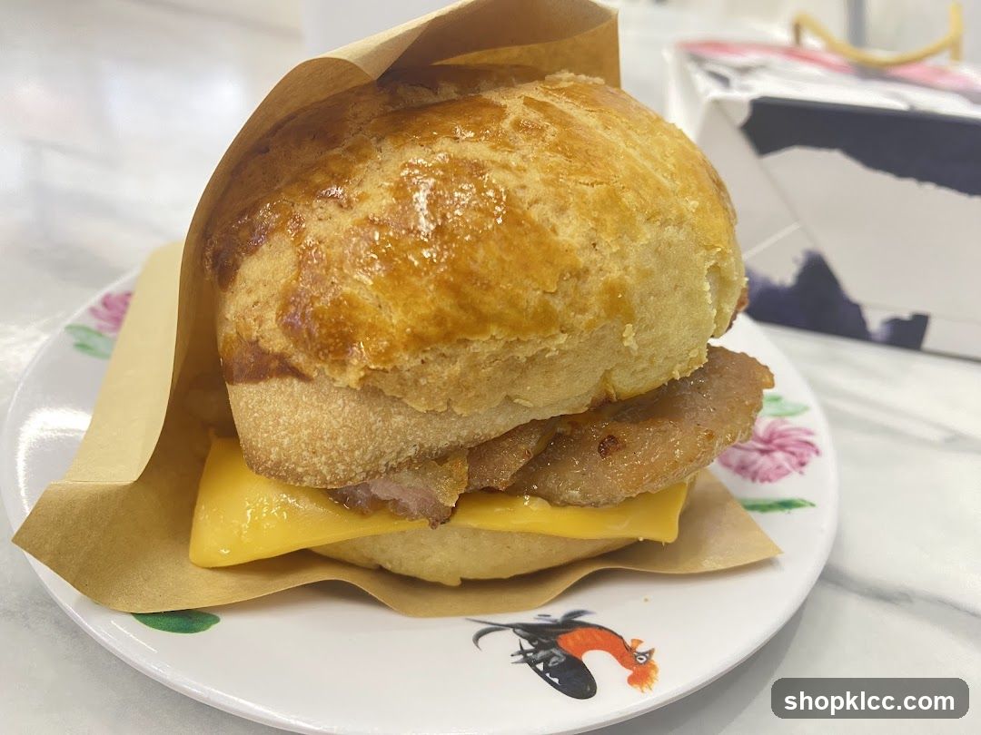 Biscuit Sandwich with Cheese and Bacon