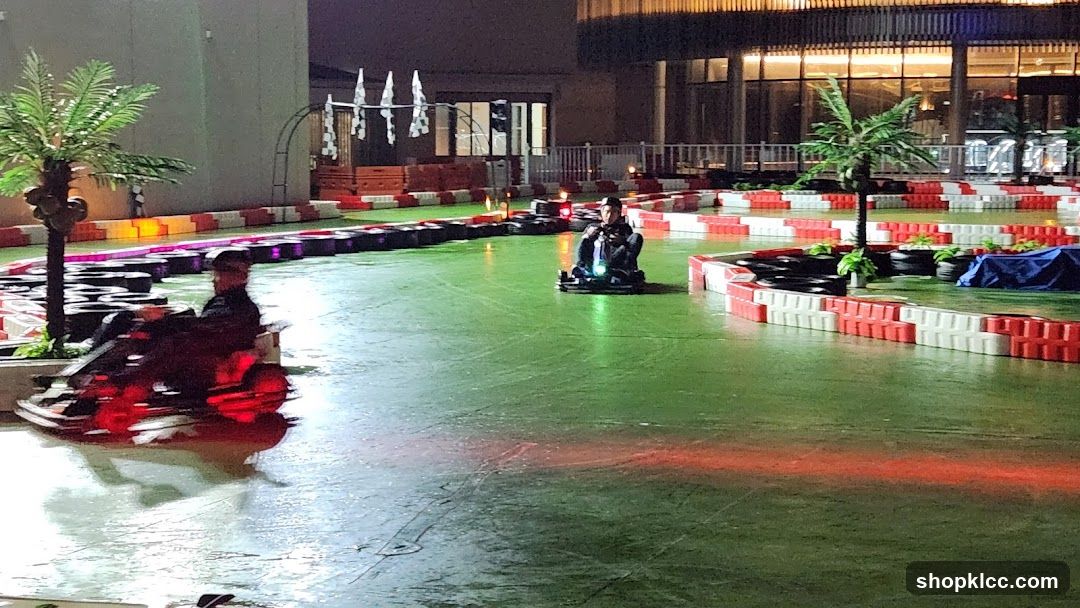 Go-karting track at night