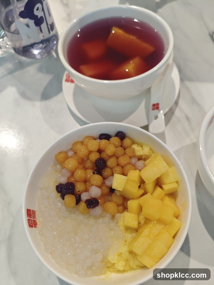 Dessert Bowl with Taro and Mango