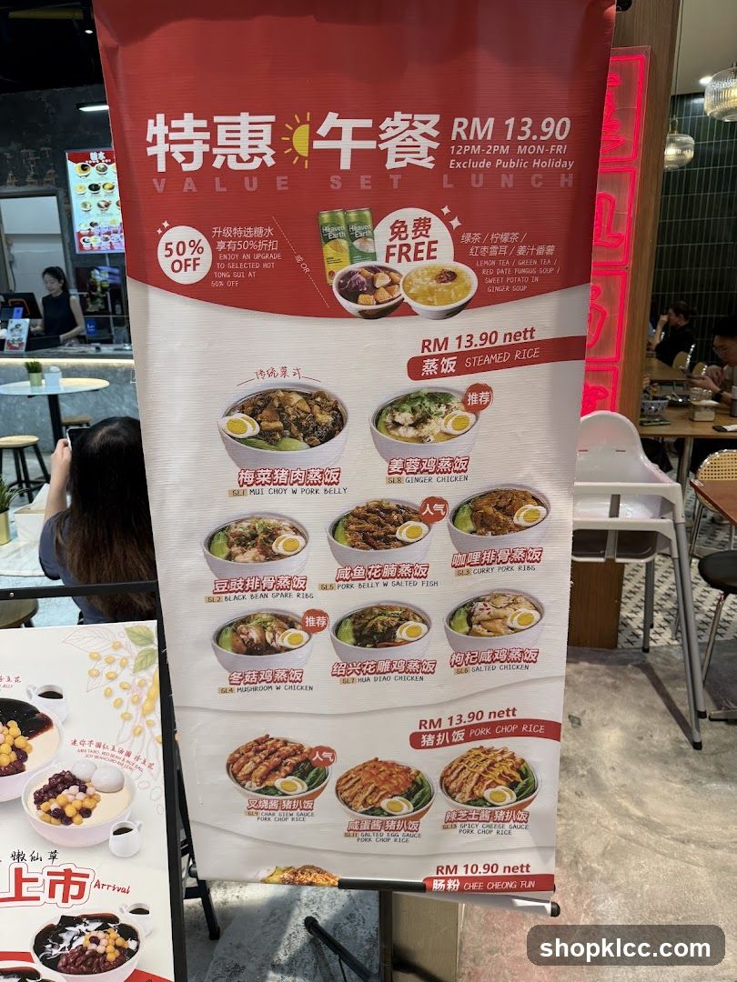 Restaurant Interior with Menu Stand