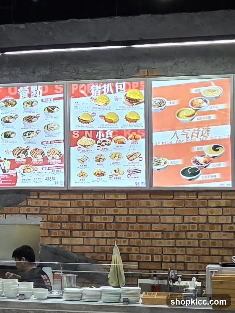 Food Stall Menu Display