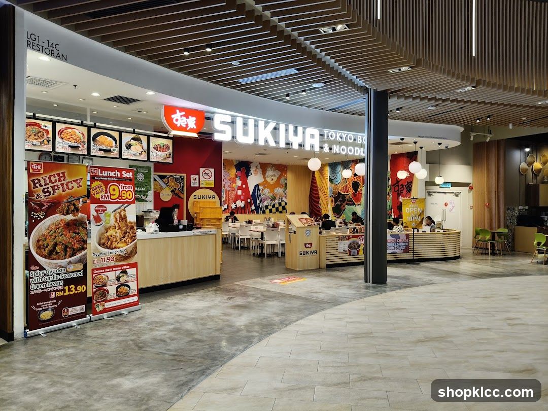 Sukiya Restaurant Interior and Exterior View