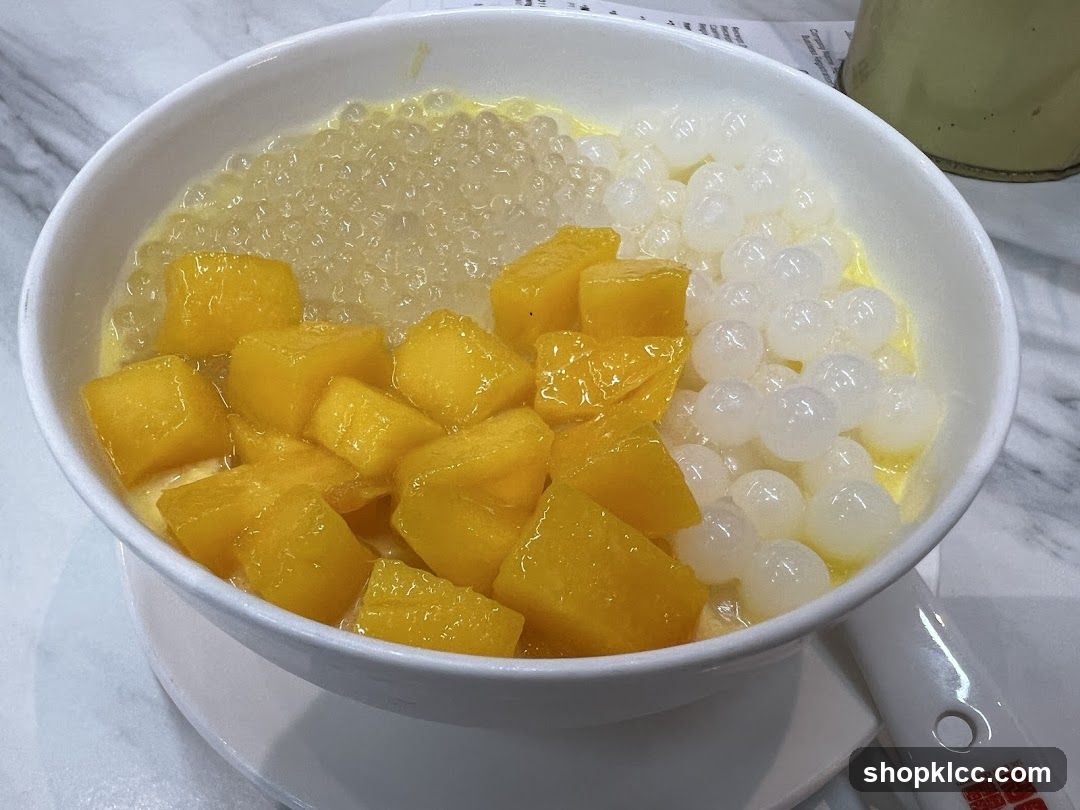 Mango and Coconut Dessert Bowl