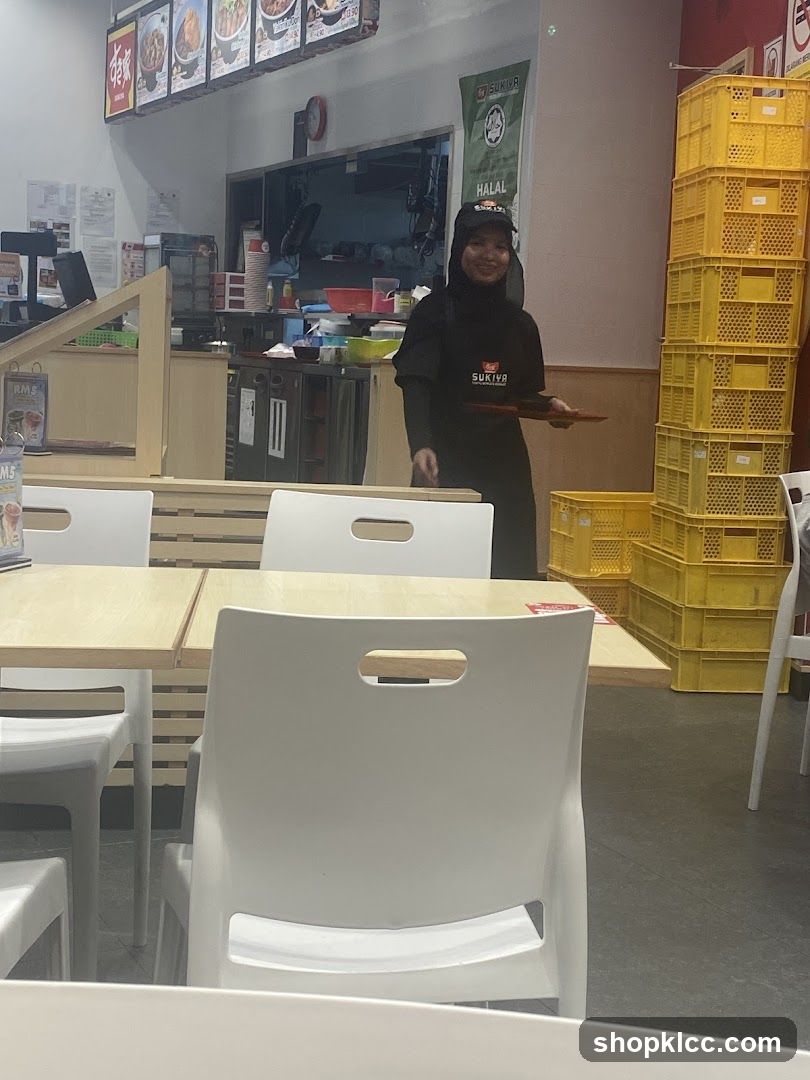 Restaurant Interior with Staff