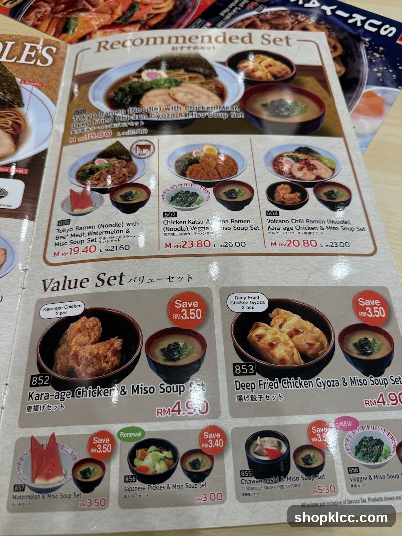 Ramen Menu Page