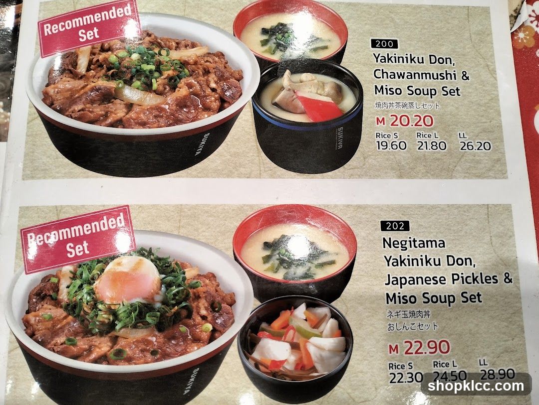 Yakiniku Don & Miso Soup Set Menu