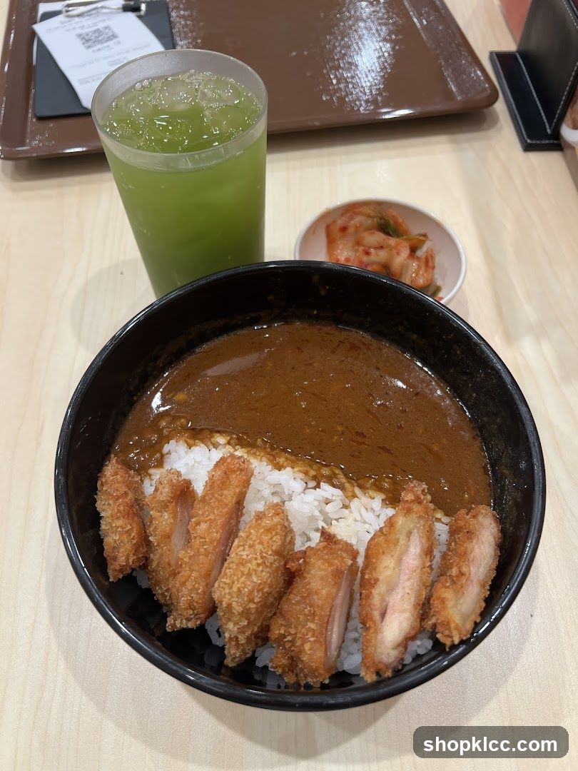 Curry Rice Bowl with Fried Chicken Cutlet