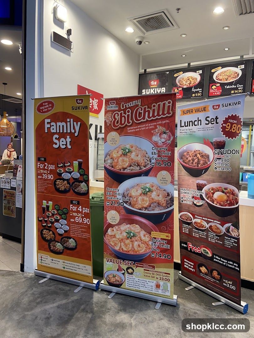 Sukiya Promotional Banners