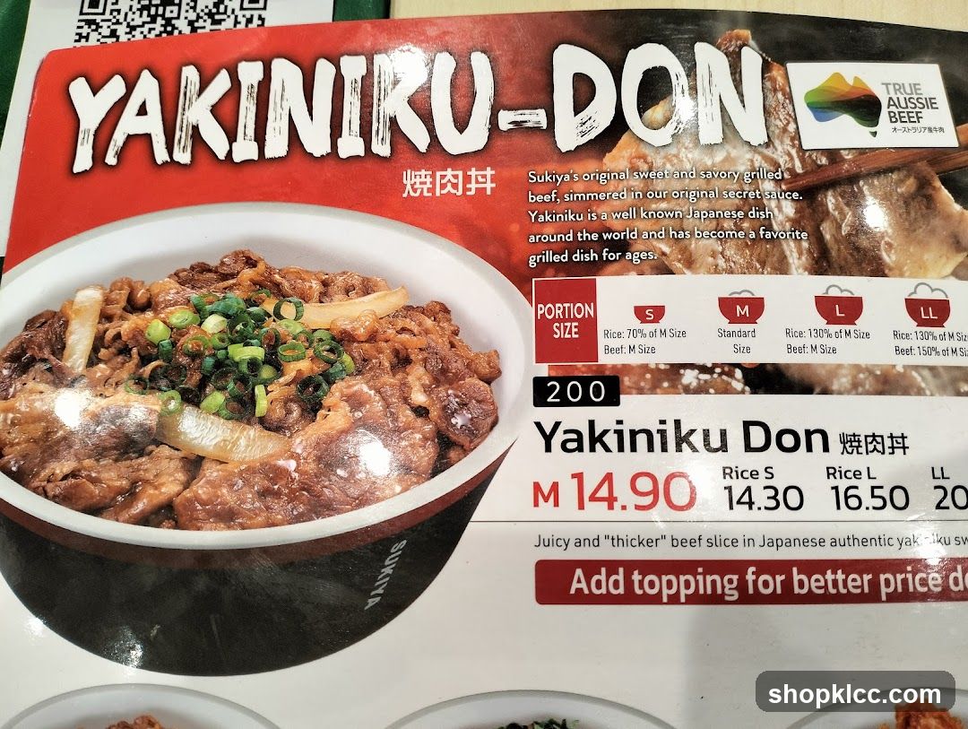 Yakiniku Don Menu Item