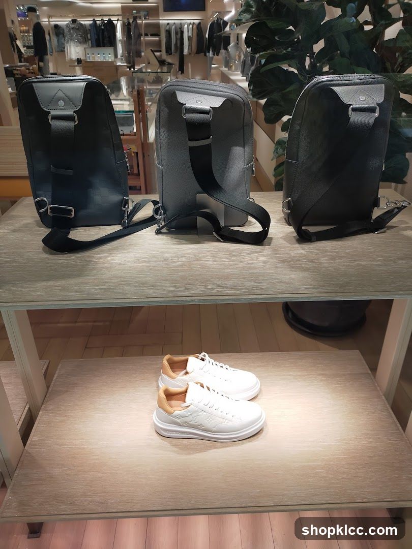 Designer Bags and Shoes Display