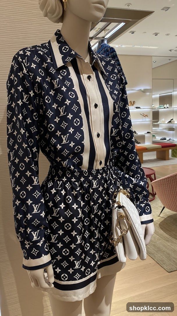 Mannequin in Louis Vuitton Monogrammed Outfit