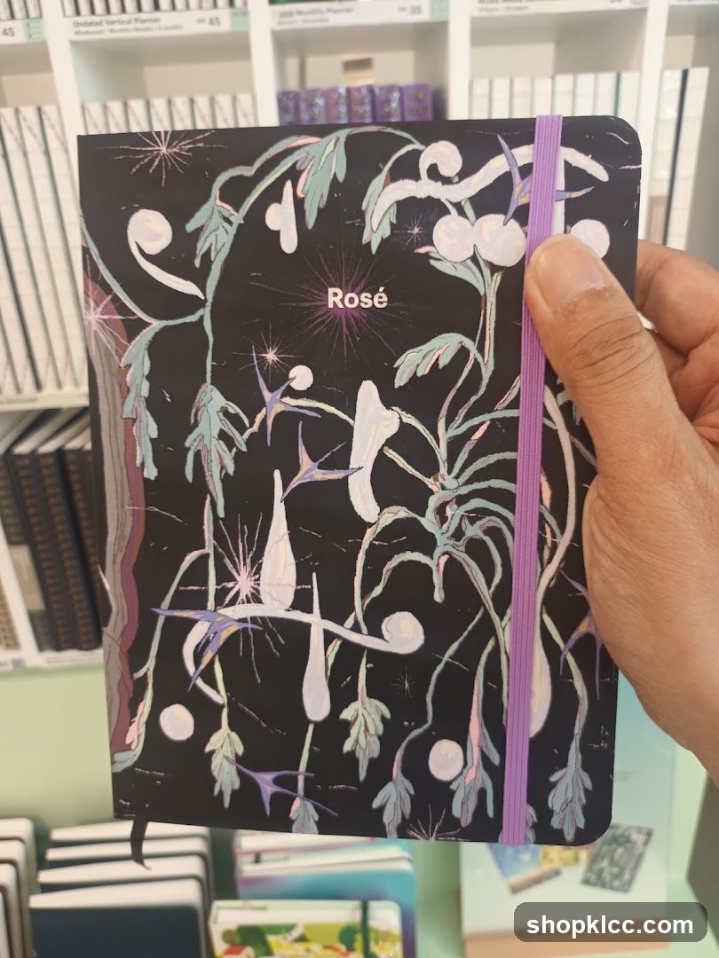 Notebook with floral design
