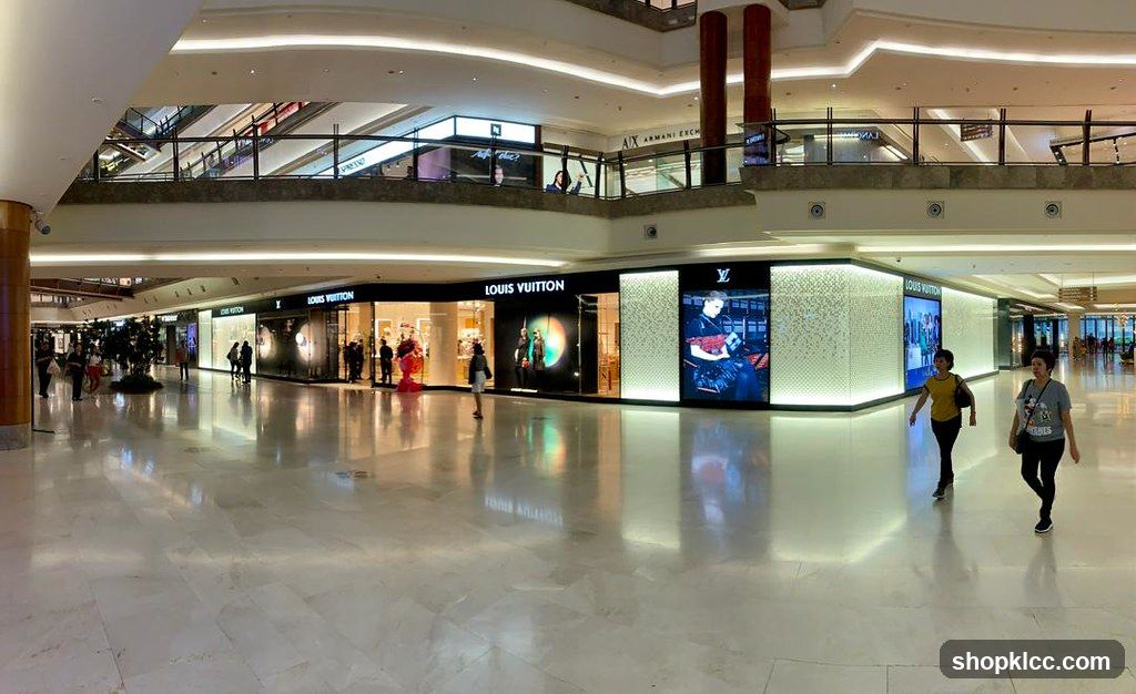 Louis Vuitton Storefront in a Mall