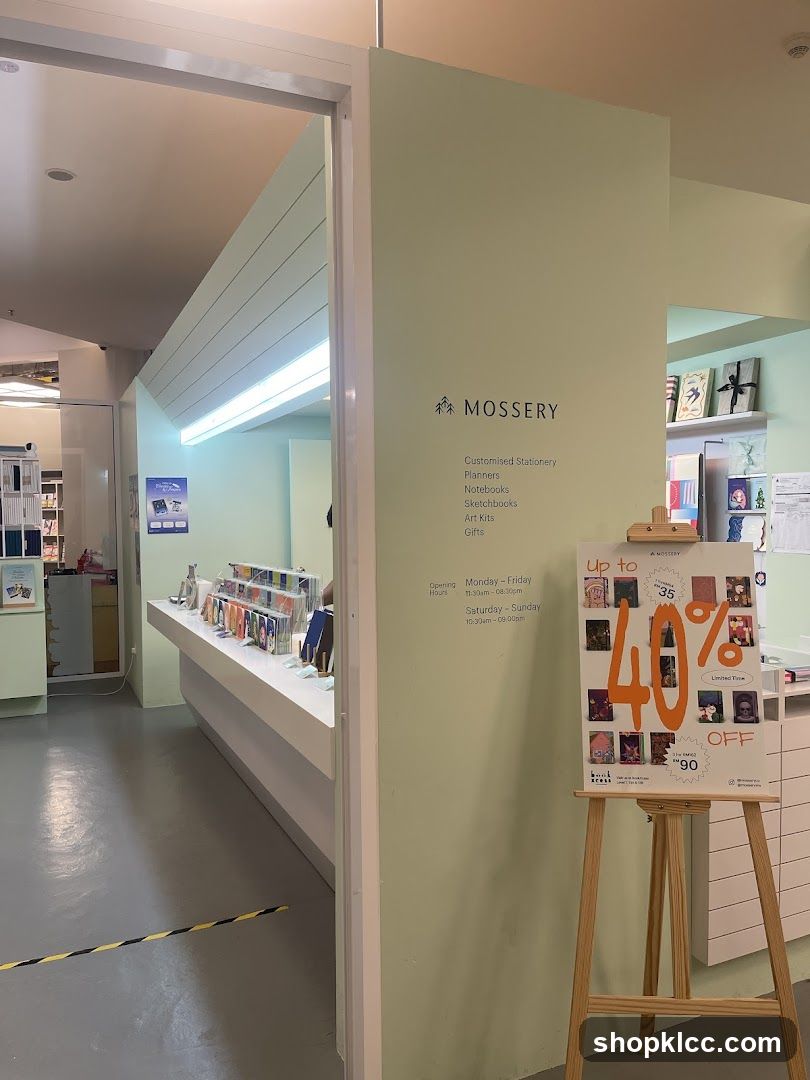 Mossery Store with Sale Poster