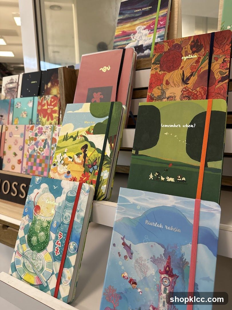 Notebooks with artistic covers