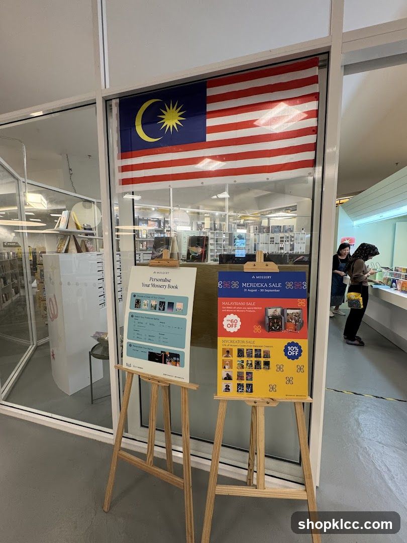Promotional Displays with Malaysian Flag