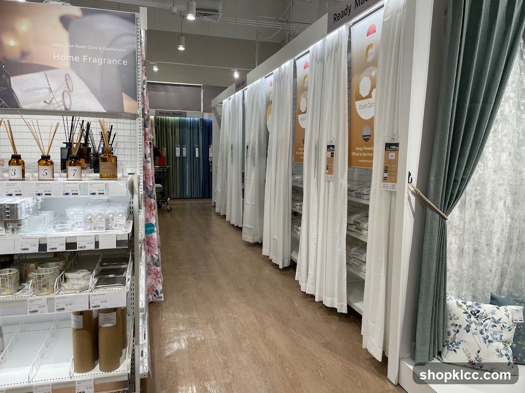 Home Fragrance and Curtains Display