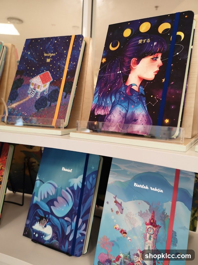 Notebooks with artistic covers
