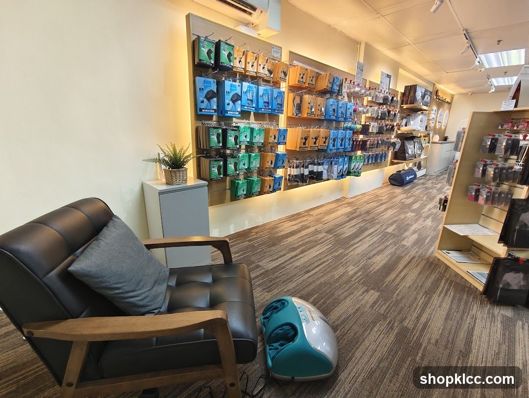 Retail store interior with health and wellness products