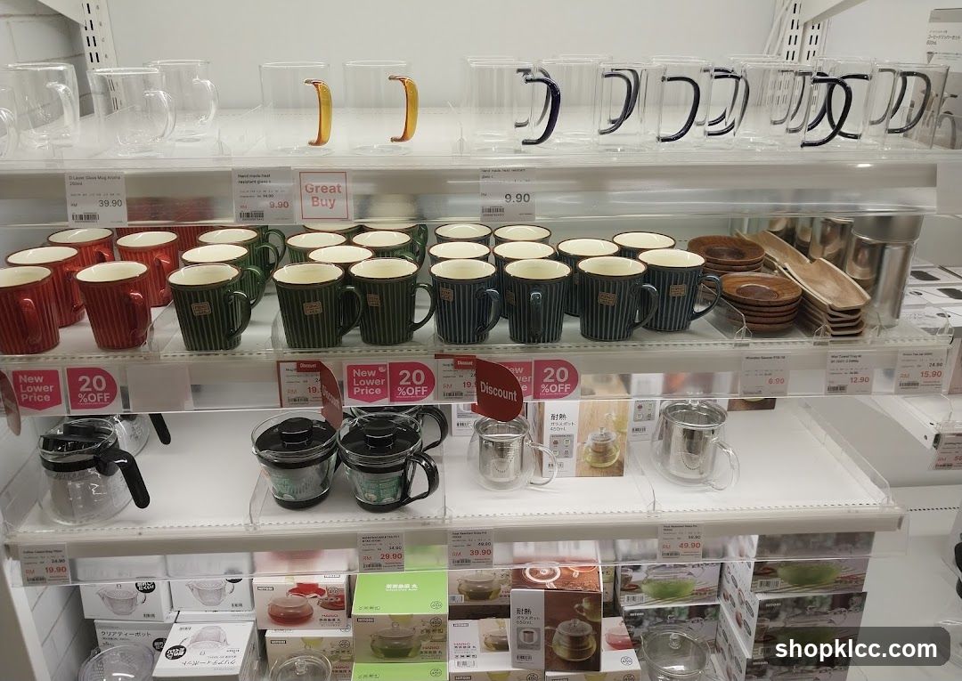 Mugs and Teaware Display