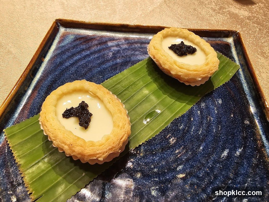 Two Savory Tarts with Caviar