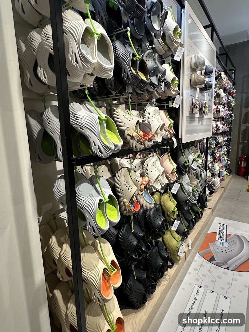 Crocs Shoe Display