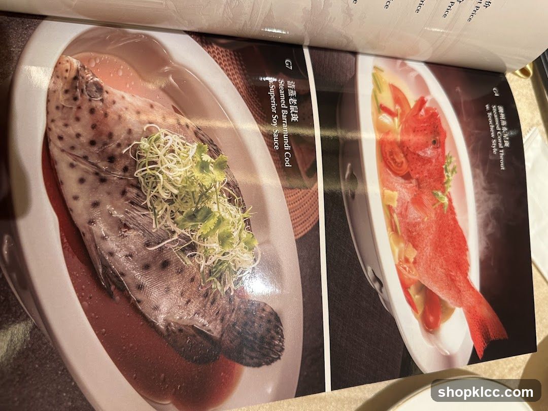 Seafood Menu