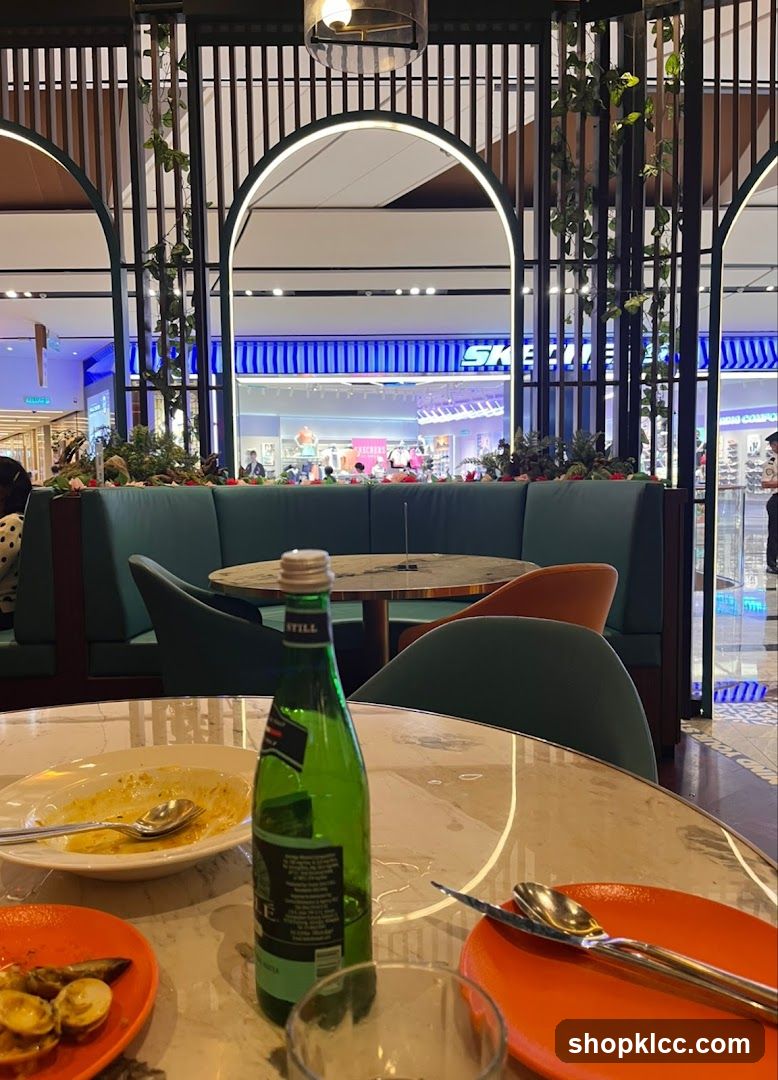 Restaurant Interior with View of Storefront