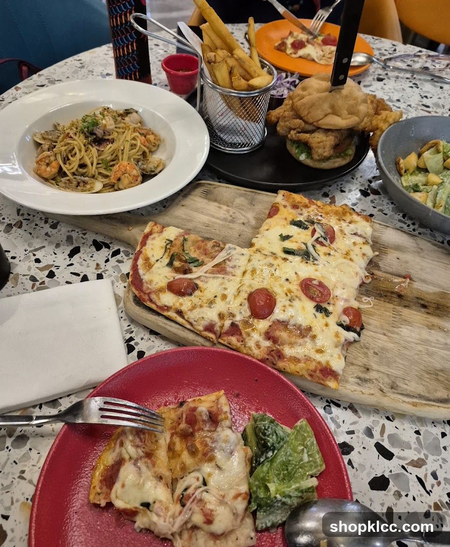 Table with various dishes