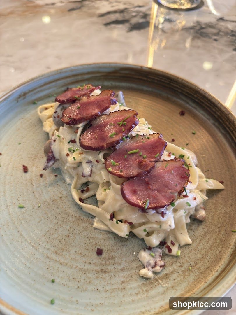 Fettuccine with Duck Breast
