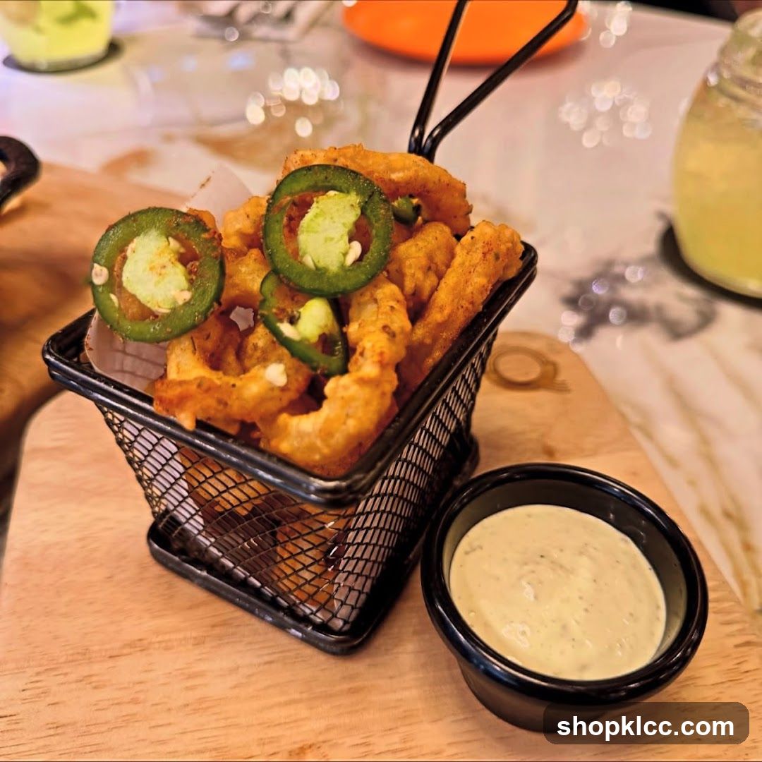 Onion Rings with Jalapenos