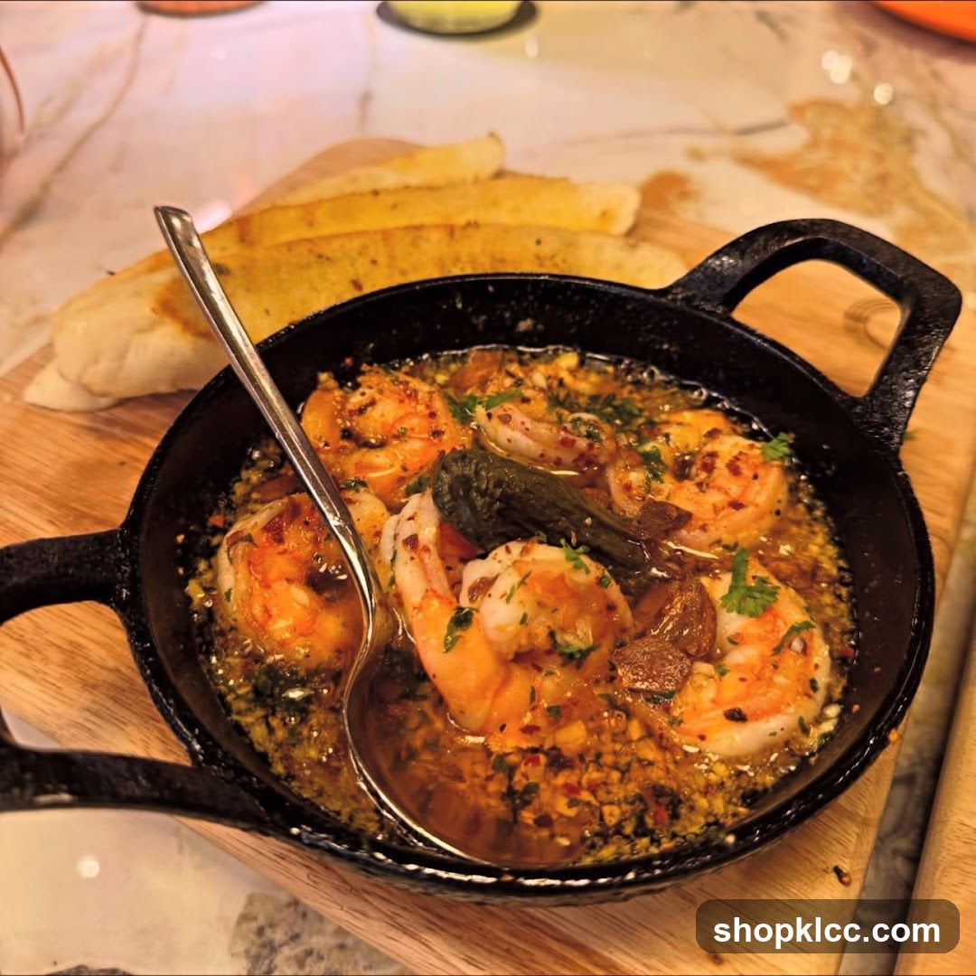 Garlic Shrimp with Bread