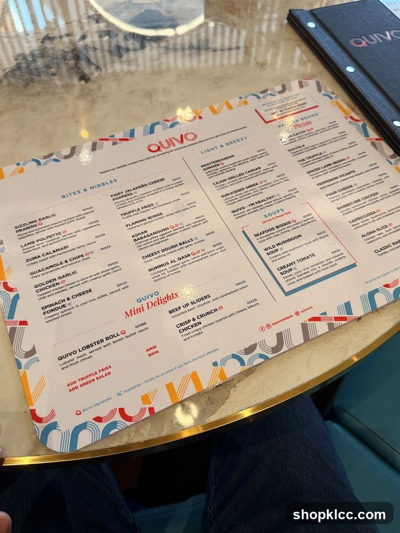 QUIVO Menu