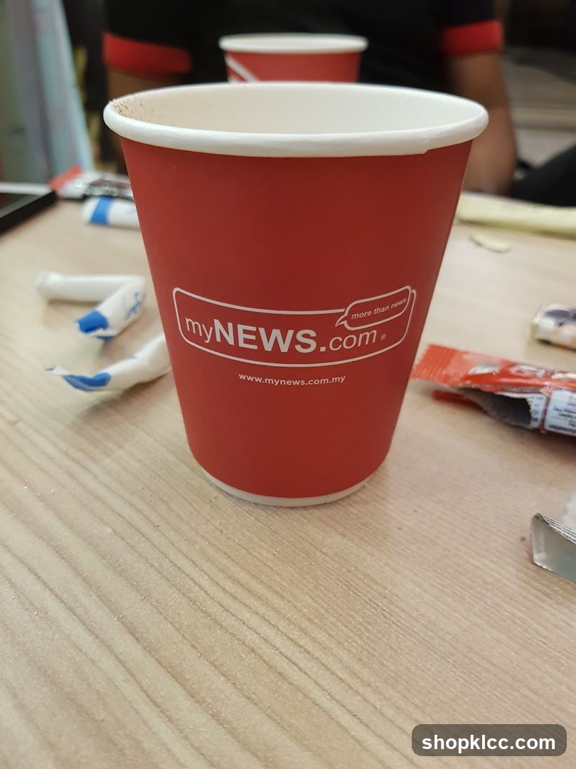 Red cup with logo