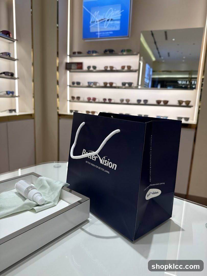 Better Vision Shopping Bag and Cleaning Supplies