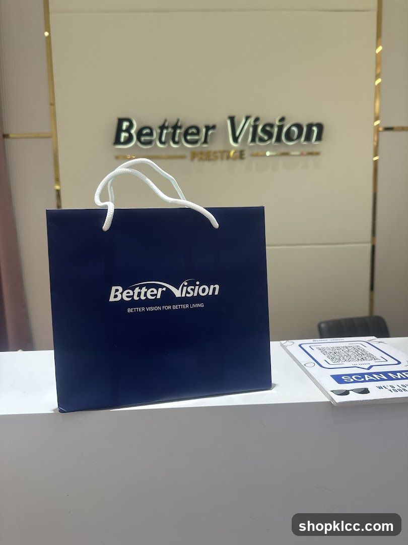 Better Vision Shopping Bag and Sign