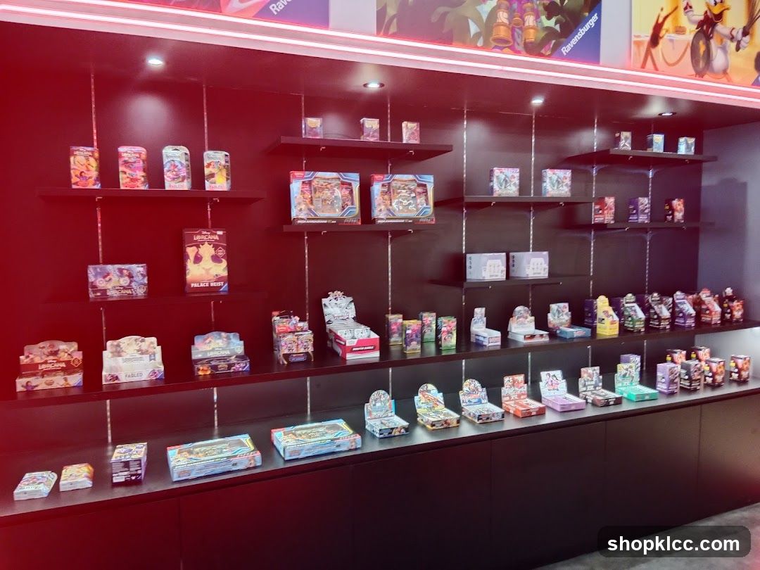 Pokemon merchandise display