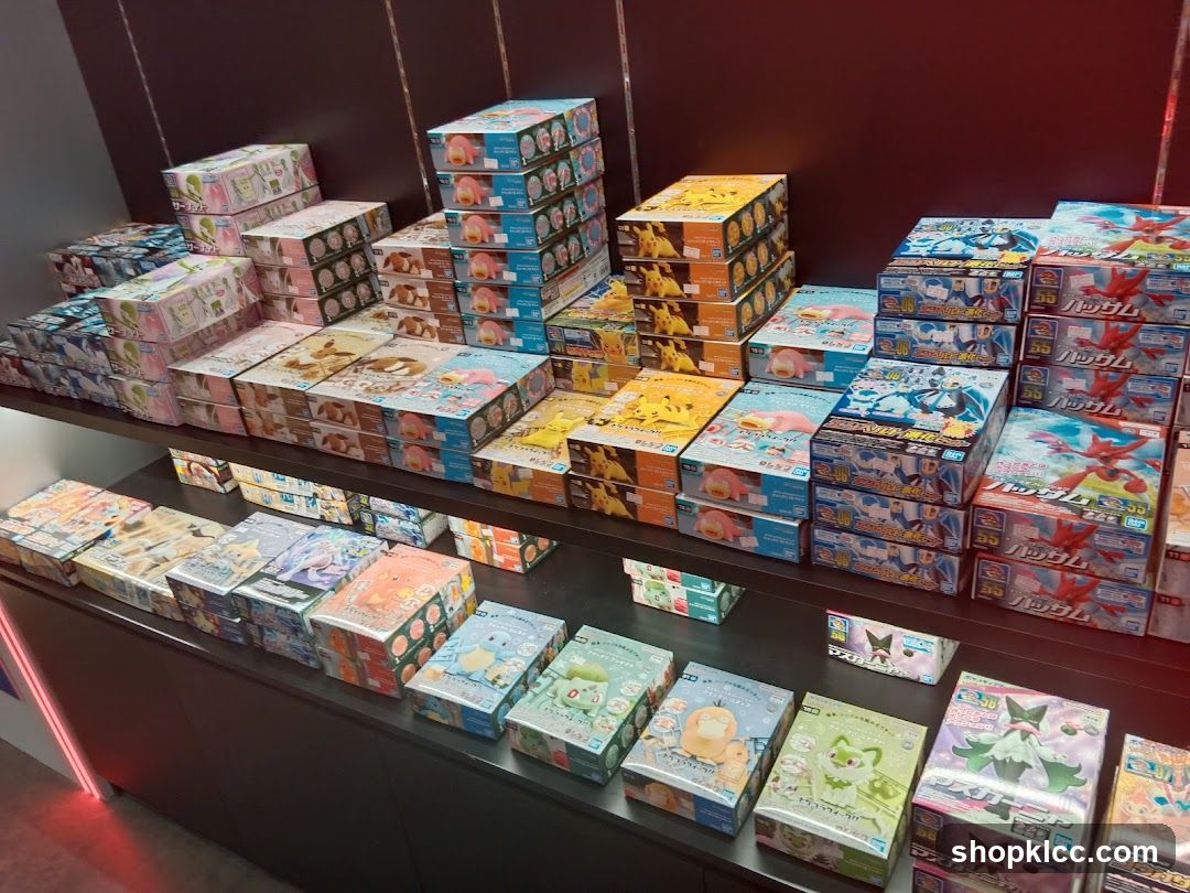 Pokemon Merchandise Display