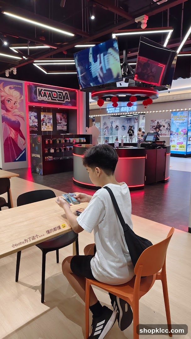 Interior of a themed store or mall area