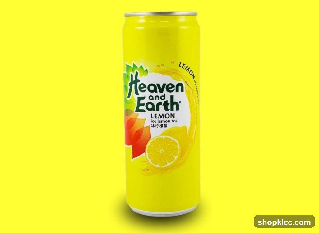 Heaven and Earth Lemon Ice Lemon Tea Can