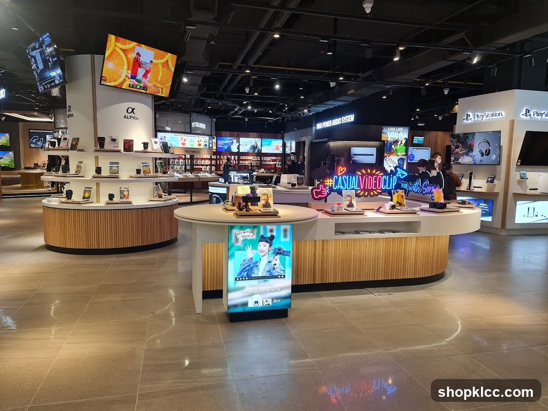 Electronics Store Interior Display