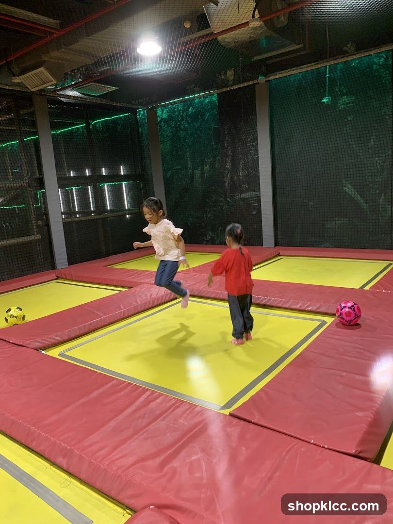Kids Playing on Trampoline