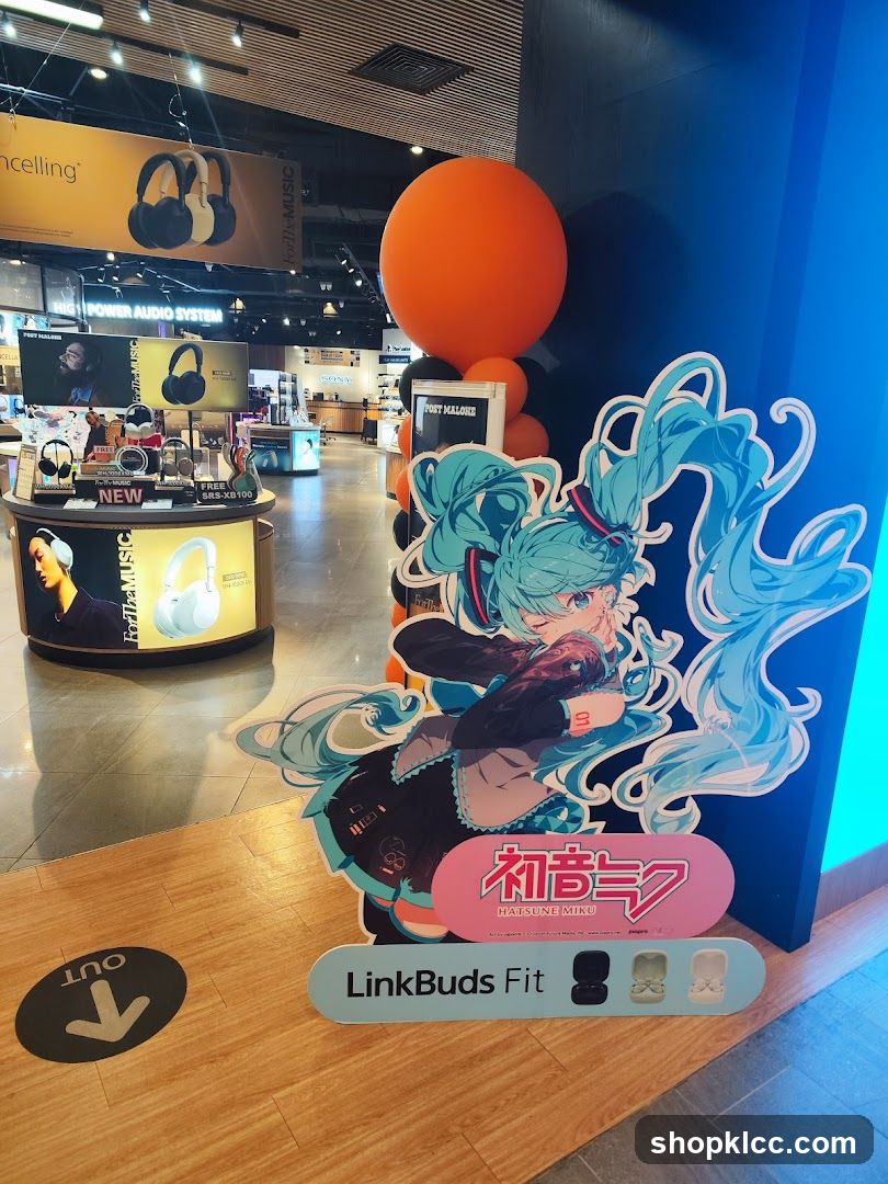 LinkBuds Fit Display with Hatsune Miku Character