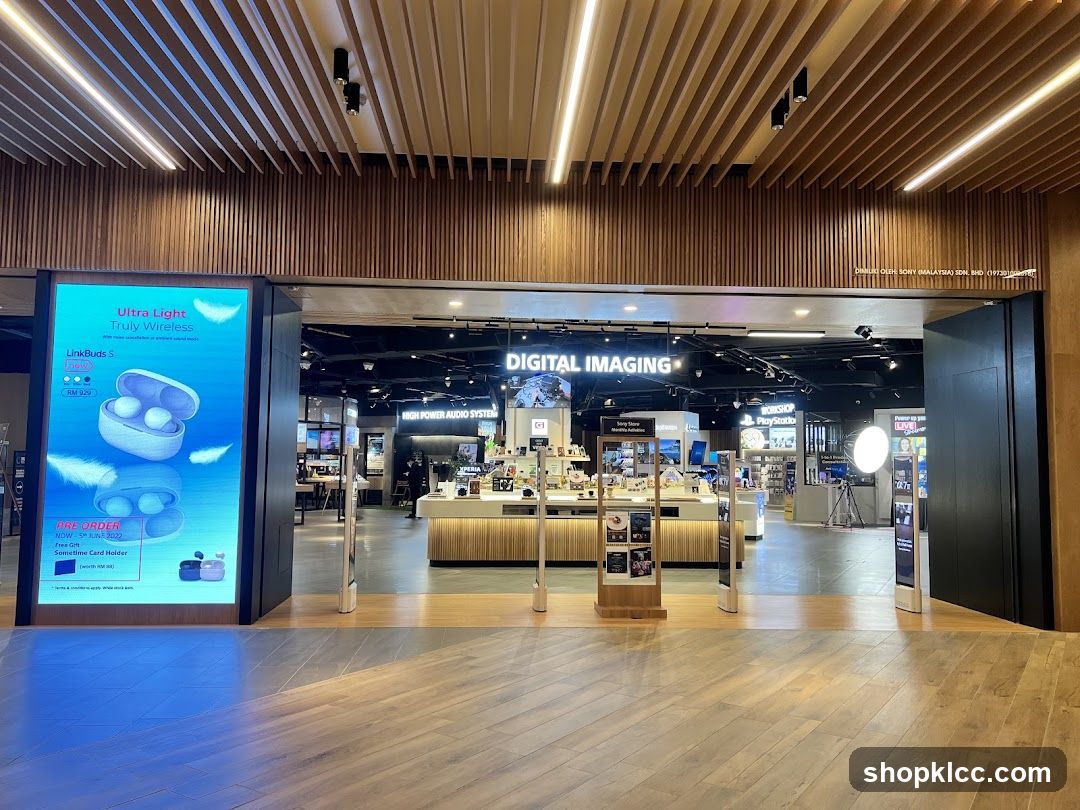 Electronics Store Interior View
