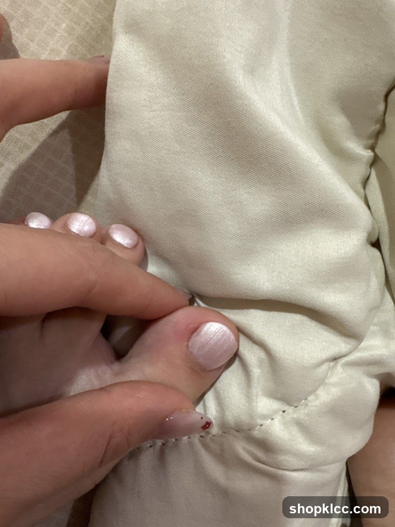 Close-up of toes with nail polish