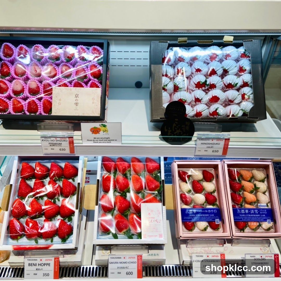 Assortment of Japanese Strawberries